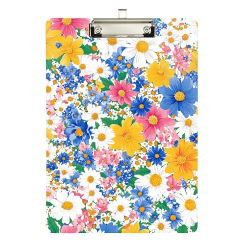 Foiosoh Beauty Spring Flower Klemmbrett mit Krankenpflege, transparent, für Volleyball, Baseball, Trainer, Größe 22,9 x 30,5 cm von Foiosoh