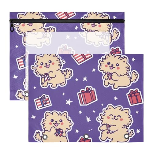 Foiosoh Binder-Bleistiftetui, transparent, 3 Ringe, Tasche für A4-Papier, Briefe, 2 Stück, Lehrer, Schulanfang, LaPerm, Katzen, Violett Foiosoh Binder-Bleistiftetui, transparent, 3 Ringe, Tasche für A4-Papier, Briefe, 2 Stück, Lehrer, Schulanfang, LaPerm, Katzen, Violett von Foiosoh