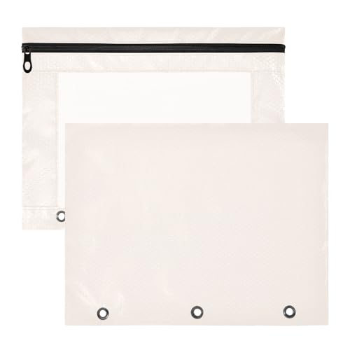 Foiosoh Binder-Federmäppchen mit glatten Reißverschlüssen, 3-fach Locher, für A4-Papier, Briefe, 2 Stück, Studenten, Kunstbedarf, Aufbewahrung, Muschel Foiosoh Binder-Federmäppchen mit glatten Reißverschlüssen, 3-fach Locher, für A4-Papier, Briefe, 2 Stück, Studenten, Kunstbedarf, Aufbewahrung, Muschel von Foiosoh