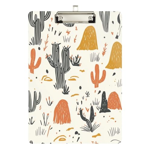 Foiosoh Boho Kaktus und Wildnis Klemmbrett, Folio, Kunststoff, transparent, für Lehrer, Größe 22,9 x 30,5 cm Foiosoh Boho Kaktus und Wildnis Klemmbrett, Folio, Kunststoff, transparent, für Lehrer, Größe 22,9 x 30,5 cm von Foiosoh