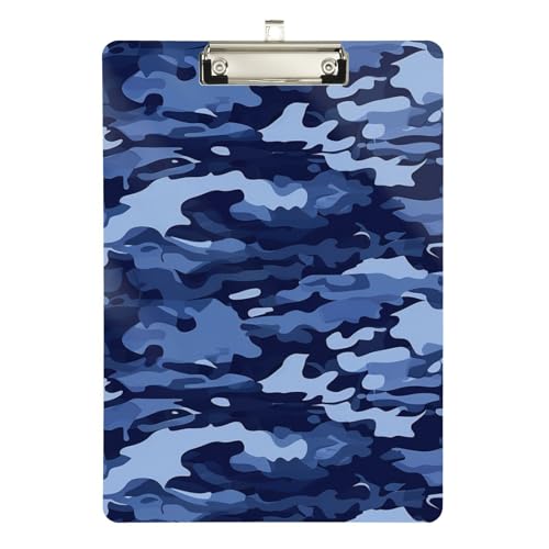Foiosoh Cooles Klemmbrett, Standard-Loch, für Fußball, Softball, Coaching, Größe 22,9 x 30,5 cm, Camouflage-Blau Foiosoh Cooles Klemmbrett, Standard-Loch, für Fußball, Softball, Coaching, Größe 22,9 x 30,5 cm, Camouflage-Blau von Foiosoh