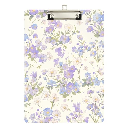 Foiosoh Dorfstil Froal Lila Taschenformat Krankenschwester Klemmbrett Acryl niedlich für Trainer Medizin Klassenzimmer Größe 22,9 x 30,5 cm von Foiosoh