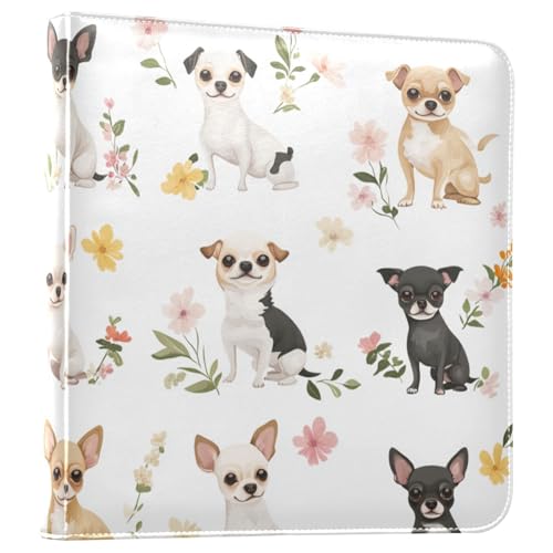 Foiosoh Fotoalbum mit Cartoon-Chihuahua-Hunden, selbstklebend, Bücherregal, Fotoalben, Familienfotoalbum, 10,2 x 17,8 cm, Weiß Foiosoh Fotoalbum mit Cartoon-Chihuahua-Hunden, selbstklebend, Bücherregal, Fotoalben, Familienfotoalbum, 10,2 x 17,8 cm, Weiß von Foiosoh