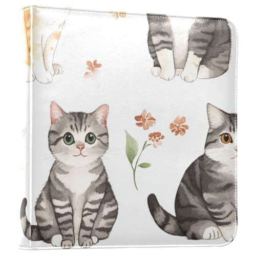 Foiosoh Fotoalbum mit Kurzhaar-Katzen, Weiß und Grau, selbstklebend, Sammelalbum, Fotoalben für Bilder aller Größen, 10 x 17 cm Foiosoh Fotoalbum mit Kurzhaar-Katzen, Weiß und Grau, selbstklebend, Sammelalbum, Fotoalben für Bilder aller Größen, 10 x 17 cm von Foiosoh