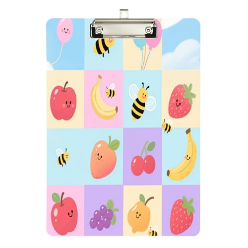Foiosoh Funny Check Banana Hängendes Klemmbrett Organizer transparent für Fußball-LKW-Fahrer Größe 9 x 12 von Foiosoh