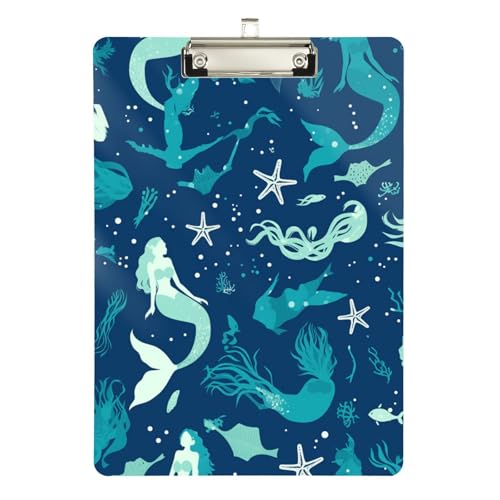 Foiosoh Klemmbrett Meerjungfrau Delfin Ozean Kunst Hartboard für Fußball Softball Coaching Größe 9 x 12 Foiosoh Klemmbrett Meerjungfrau Delfin Ozean Kunst Hartboard für Fußball Softball Coaching Größe 9 x 12 von Foiosoh