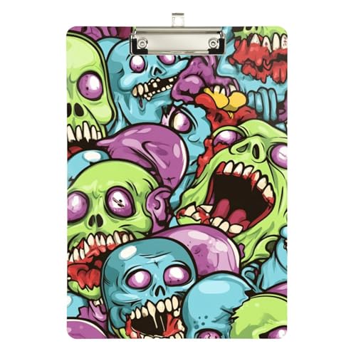 Foiosoh Klemmbrett "Yelling Zombie Scary Batting Linup", transparent, für Krankenpfleger, Studenten, Handel, Quest, Größe 22,9 x 30,5 cm Foiosoh Klemmbrett "Yelling Zombie Scary Batting Linup", transparent, für Krankenpfleger, Studenten, Handel, Quest, Größe 22,9 x 30,5 cm von Foiosoh