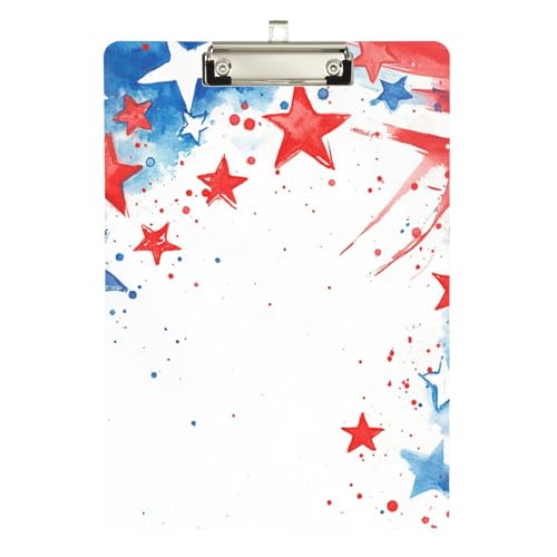 Foiosoh Klemmbrett für Ergotherapie, Kunststoff, für Polizei, Büro, Krankenschwester, Fußball, Trainer, Größe 22,9 x 30,5 cm, Blau und Rot von Foiosoh