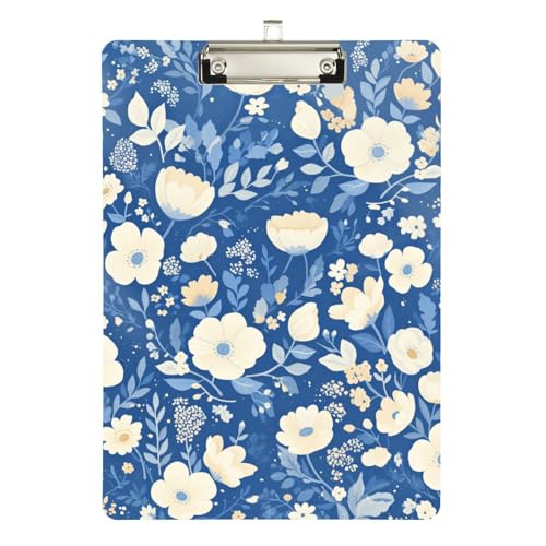 Foiosoh Klemmbrett für Krankenpflege, Standard-Loch, für Trainer, medizinisches Klassenzimmer, Größe 22,9 x 30,5 cm, Blau und Beige von Foiosoh