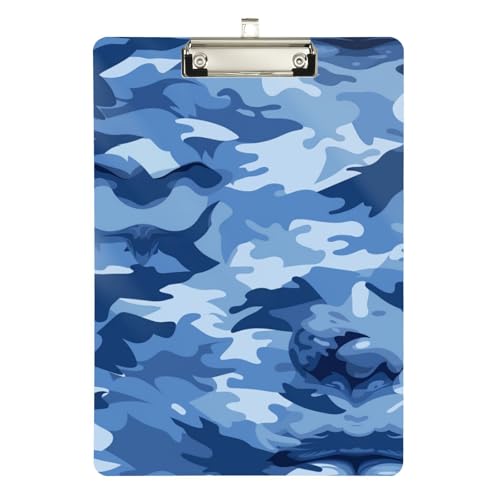 Foiosoh Klemmbrett für Mädchen, Standard-Loch, für Volleyball, Baseball, Trainer, Größe 22,9 x 30,5 cm, Camouflage-Blau Foiosoh Klemmbrett für Mädchen, Standard-Loch, für Volleyball, Baseball, Trainer, Größe 22,9 x 30,5 cm, Camouflage-Blau von Foiosoh