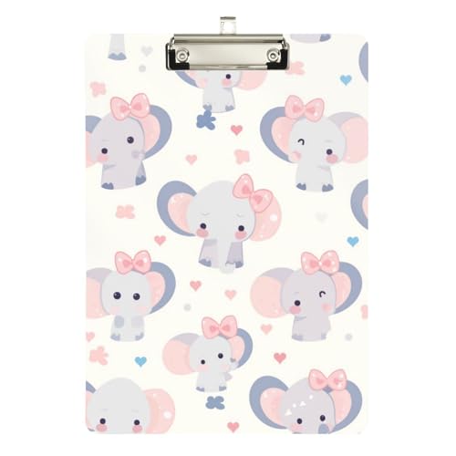 Foiosoh Klemmbrett mit Schleife, kleiner Elefant, Beige, Sprachpathologen, transparent, für legale Frauen, Basketball-Trainer, Größe 9 x 12 Foiosoh Klemmbrett mit Schleife, kleiner Elefant, Beige, Sprachpathologen, transparent, für legale Frauen, Basketball-Trainer, Größe 9 x 12 von Foiosoh