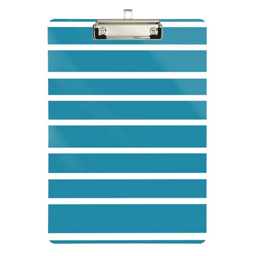 Foiosoh Klemmbrett mit einfachen Streifen, Blau, 1 Stück, wasserdicht, für Fußball-LKW-Fahrer, Größe 22,9 x 30,5 cm Foiosoh Klemmbrett mit einfachen Streifen, Blau, 1 Stück, wasserdicht, für Fußball-LKW-Fahrer, Größe 22,9 x 30,5 cm von Foiosoh