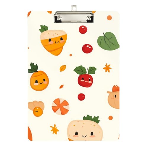 Foiosoh Klemmbrett mit niedlichem Muster, gelb, transparent, für Schüler, Mädchen, Kinder, Lehrer, Klemmbrett, Größe 22,9 x 30,5 cm Foiosoh Klemmbrett mit niedlichem Muster, gelb, transparent, für Schüler, Mädchen, Kinder, Lehrer, Klemmbrett, Größe 22,9 x 30,5 cm von Foiosoh
