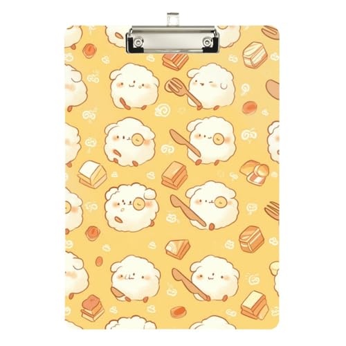 Foiosoh Klemmbrett mit niedlichem Tiermotiv, wasserdicht, für Lehrer, Krankenpflege, Größe 22,9 x 30,5 cm, Gelb Foiosoh Klemmbrett mit niedlichem Tiermotiv, wasserdicht, für Lehrer, Krankenpflege, Größe 22,9 x 30,5 cm, Gelb von Foiosoh