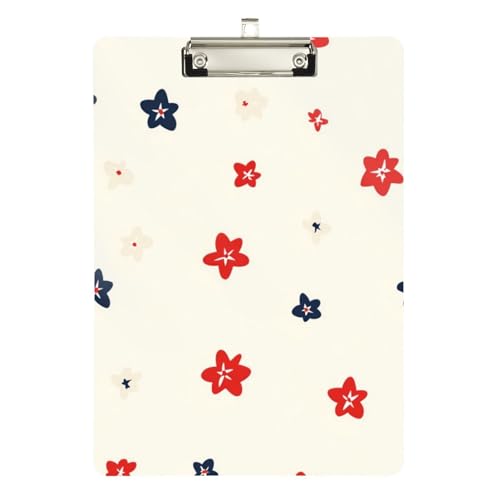 Foiosoh Klemmbrett mit roter und schwarzer Blume, einfaches Krankenhaus-Klemmbrett, Hartboard für Fußball, Softball, Coaching, Größe 22,9 x 30,5 cm Foiosoh Klemmbrett mit roter und schwarzer Blume, einfaches Krankenhaus-Klemmbrett, Hartboard für Fußball, Softball, Coaching, Größe 22,9 x 30,5 cm von Foiosoh