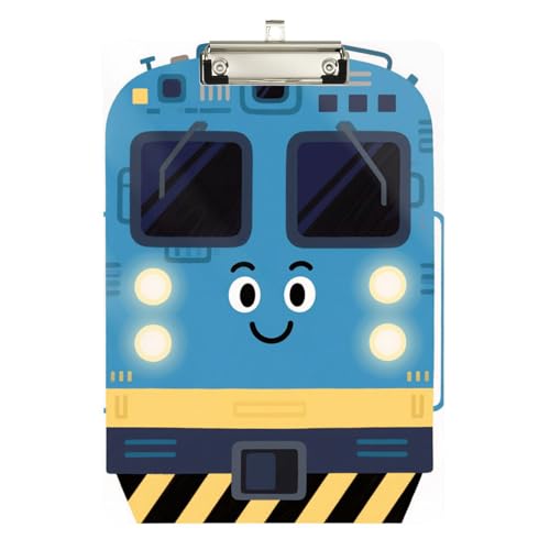 Foiosoh Lustiges Auto-Klemmbrett aus Hartfaserplatte für Volleyball-Trainer, Größe 22,9 x 30,5 cm, Blau von Foiosoh