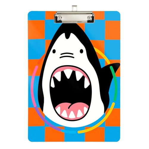 Foiosoh Lustiges Klemmbrett mit Fischkaro auf der Vorderseite, Hartplatte für Trainer, medizinisches Klassenzimmer, Größe 22,9 x 30,5 cm Foiosoh Lustiges Klemmbrett mit Fischkaro auf der Vorderseite, Hartplatte für Trainer, medizinisches Klassenzimmer, Größe 22,9 x 30,5 cm von Foiosoh