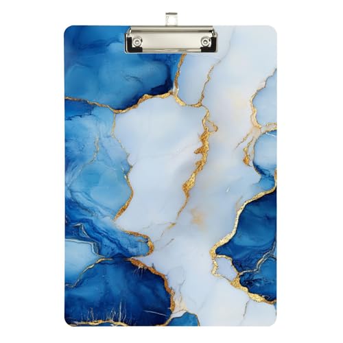 Foiosoh Marmor-Klemmbrett mit großem Clip, transparent, für das erste Jahr, Lehrer, Größe 22,9 x 30,5 cm Foiosoh Marmor-Klemmbrett mit großem Clip, transparent, für das erste Jahr, Lehrer, Größe 22,9 x 30,5 cm von Foiosoh