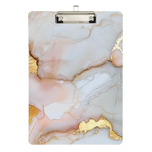 Foiosoh Marmor-Textur, Blush White, Krankenpflege, medizinisches Klemmbrett, Acryl, niedlich, für Fußball, Softball, Coaching, Größe 22,9 x 30,5 cm Foiosoh Marmor-Textur, Blush White, Krankenpflege, medizinisches Klemmbrett, Acryl, niedlich, für Fußball, Softball, Coaching, Größe 22,9 x 30,5 cm von Foiosoh