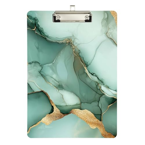 Foiosoh Marmor-Textur, Salbeigrün, Weiß, niedliches Klemmbrett, Standard-Loch, für legale Frauen, Basketball-Trainer, Größe 22,9 x 30,5 cm Foiosoh Marmor-Textur, Salbeigrün, Weiß, niedliches Klemmbrett, Standard-Loch, für legale Frauen, Basketball-Trainer, Größe 22,9 x 30,5 cm von Foiosoh