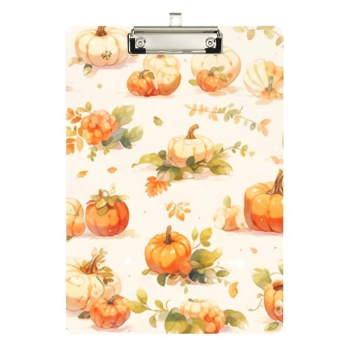Foiosoh Nature Pumkin Klemmbretter im Vintage-Stil, Standardloch für Trainer, medizinisches Klassenzimmer, Größe 22,9 x 30,5 cm von Foiosoh