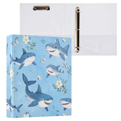 Foiosoh Notizbuch mit drei Ringen, 3,8 cm, Ordner mit Klemmbrett, 1/2er-Pack, Ordner für Studenten, 200 Blatt, blaue Fischfrische Foiosoh Notizbuch mit drei Ringen, 3,8 cm, Ordner mit Klemmbrett, 1/2er-Pack, Ordner für Studenten, 200 Blatt, blaue Fischfrische von Foiosoh