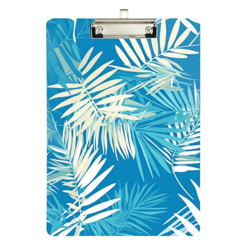 Foiosoh Palmblätter, tropisches Zahnzwischenbrett, Kunststoff, für Schüler, Mädchen, Kinder, Lehrer, Klemmbrett, Größe 22,9 x 30,5 cm von Foiosoh