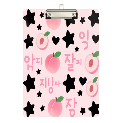 Foiosoh Pfirsich und Stern Klemmbrett Physiotherapie Hartbrett für Volleyball Baseball Trainer Größe 9 x 12 Foiosoh Pfirsich und Stern Klemmbrett Physiotherapie Hartbrett für Volleyball Baseball Trainer Größe 9 x 12 von Foiosoh