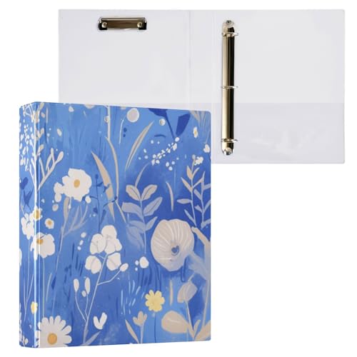 Foiosoh Runde Ringbücher 3,5 cm mit Tascheneinband, 1/2 Packungen, Schulbedarf, Hardcover, Blumen, Blau und Weiß Foiosoh Runde Ringbücher 3,5 cm mit Tascheneinband, 1/2 Packungen, Schulbedarf, Hardcover, Blumen, Blau und Weiß von Foiosoh