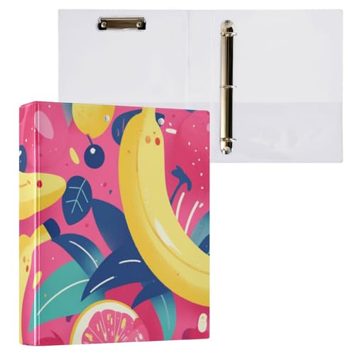 Foiosoh Runde Ringbücher mit Klemmbrett, 1/2 Packungen, Schulbedarf, 200 Blatt, Banane und Blatt Foiosoh Runde Ringbücher mit Klemmbrett, 1/2 Packungen, Schulbedarf, 200 Blatt, Banane und Blatt von Foiosoh