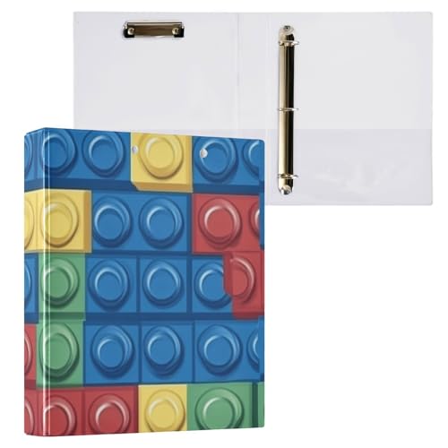 Foiosoh Runde Ringe Ordner 1 und 1 1 Zoll Ordner mit Klemmbrett 1/2 Stück Binder für Schule Hardcover Lustige Bausteine Foiosoh Runde Ringe Ordner 1 und 1 1 Zoll Ordner mit Klemmbrett 1/2 Stück Binder für Schule Hardcover Lustige Bausteine von Foiosoh
