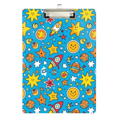 Foiosoh Star Planet Klemmbrett, horizontal, Acryl, niedlich, für Fußball-Truck-Fahrer, Größe 22,9 x 30,5 cm Foiosoh Star Planet Klemmbrett, horizontal, Acryl, niedlich, für Fußball-Truck-Fahrer, Größe 22,9 x 30,5 cm von Foiosoh