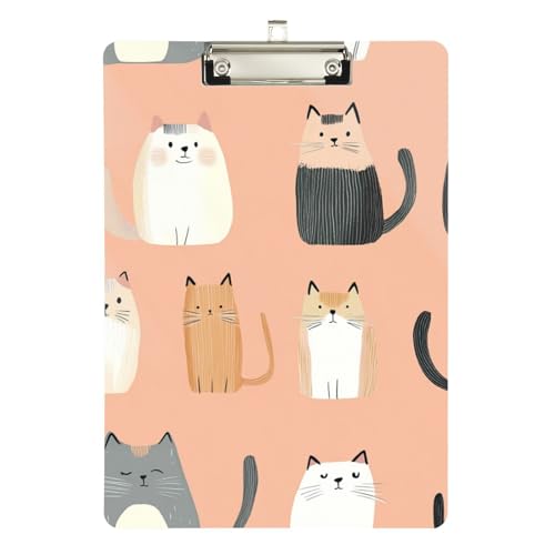 Foiosoh Sweet Maine Cooncats Pfirsich-Klemmbrett für Krankenschwestern, Acryl, niedlich, für Polizei, Büro, Krankenschwester, Fußball, Trainer, Größe 22,9 x 30,5 cm Foiosoh Sweet Maine Cooncats Pfirsich-Klemmbrett für Krankenschwestern, Acryl, niedlich, für Polizei, Büro, Krankenschwester, Fußball, Trainer, Größe 22,9 x 30,5 cm von Foiosoh
