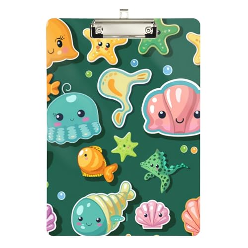 Foiosoh Transparentes Kunststoff-Klemmbrett, Standard-Loch, für Krankenschwestern, Heimunternehmer, Größe 22,9 x 30,5 cm, Tierblau Foiosoh Transparentes Kunststoff-Klemmbrett, Standard-Loch, für Krankenschwestern, Heimunternehmer, Größe 22,9 x 30,5 cm, Tierblau von Foiosoh