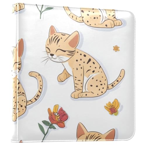 Foiosoh Weiße Fotoalben mit Katzen und roten Blumen, selbstklebende Seiten, Sammelalbum, Fotoalben, Fotoalben für 10 x 15 cm, 15 x 20 cm Foiosoh Weiße Fotoalben mit Katzen und roten Blumen, selbstklebende Seiten, Sammelalbum, Fotoalben, Fotoalben für 10 x 15 cm, 15 x 20 cm von Foiosoh