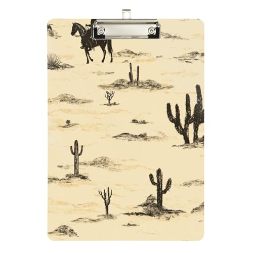 Foiosoh Wilderness View Büro-Klemmbrett, Kunststoff, für personalisierte Klemmbretter für Lehrer, Größe 22,9 x 30,5 cm, Beige von Foiosoh