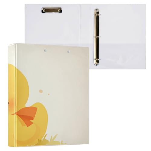 Notizbuchordner mit 3 Ringen, 3,5 cm, mit Klemmbrett, 1/2 Stück für Briefgröße (27,9 x 21,6 cm), 200 Blatt, Schüchternentmuster von Foiosoh