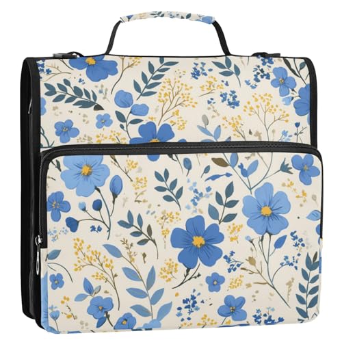 Ringbuch-Organizer mit 3 Ringen, mit Schultergurt und Griff, inklusive Reißverschlusstasche, Dokumenten-Organizer für Büro, Schule Ringbuch-Organizer mit 3 Ringen, mit Schultergurt und Griff, inklusive Reißverschlusstasche, Dokumenten-Organizer für Büro, Schule von Foiosoh