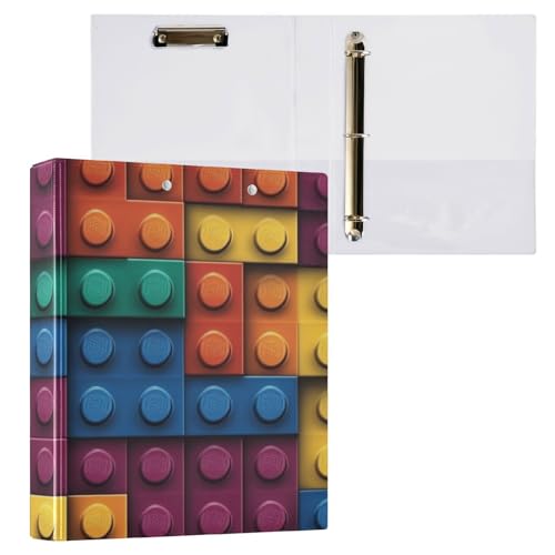 Ringbuch mit drei Ringen, 3,8 cm, mit Klemmbrett, 1/2er-Pack, Schulbedarf, 200 Blatt, Bausteine Happy Ringbuch mit drei Ringen, 3,8 cm, mit Klemmbrett, 1/2er-Pack, Schulbedarf, 200 Blatt, Bausteine Happy von Foiosoh