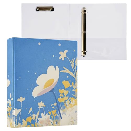 Ringbücher mit runden Ringen, 3,5 cm, mit Taschen, 1/2 Stück, Ordner für Studenten, Hardcover, Dorfstil, Blumen Ringbücher mit runden Ringen, 3,5 cm, mit Taschen, 1/2 Stück, Ordner für Studenten, Hardcover, Dorfstil, Blumen von Foiosoh
