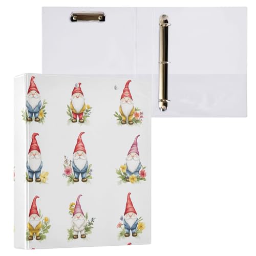 Runde Ringbücher mit Taschen, 3,8 cm, 1/2 Stück, Schulbedarf, Hardcover, süße Zwerge, Weiß Runde Ringbücher mit Taschen, 3,8 cm, 1/2 Stück, Schulbedarf, Hardcover, süße Zwerge, Weiß von Foiosoh