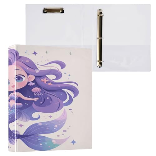 Runde Ringe Notizbuch Ordner 3,8 cm Ordner mit Klemmbrett 1/2 Packungen Schulbedarf Hardcover Cartoon Meerjungfrau Runde Ringe Notizbuch Ordner 3,8 cm Ordner mit Klemmbrett 1/2 Packungen Schulbedarf Hardcover Cartoon Meerjungfrau von Foiosoh