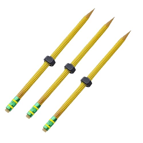 Gewindestift mit beweglicher Mutter, Fidget-Stift gegen Angstzustände, Sensorischer Fokusstift mit Radiergummi für Kinder, für Schule, Büro und Zuhause (3pcs) von Fokayo