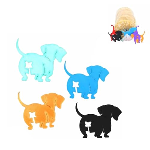 Katzen -But -Brot -Clip, Katzenbrotbeutelkrawatte, wiederverwendbare Lebensmittelbeutelklammern, 3D -gedruckte wiederverwendbare Hundekatze Brotbeutel Clips, Haustierkolben Humor (Style B) von Fokayo