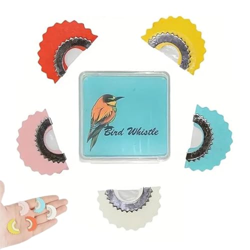 Zwitscherndes Spielzeug für Vögel, originelle magische Vogelpfeife, realistische interaktive verrückte Pfeife in 5 Farben, Pfeifen für Vögel im Freien, twitterndes Krachspielzeug (1set) von Fokayo