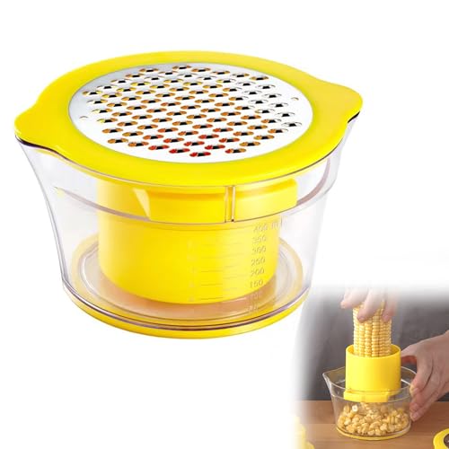 4 in 1 Maiskolben Stripper Multifunktionaler,Maiskolbenentferner Maiskörner mit Messbecher für Drescher,Schüssel, Handschutz Maisschäler Spezialgeräte 4 in 1 Maiskolben Stripper Multifunktionaler,Maiskolbenentferner Maiskörner mit Messbecher für Drescher,Schüssel, Handschutz Maisschäler Spezialgeräte von Fokecci