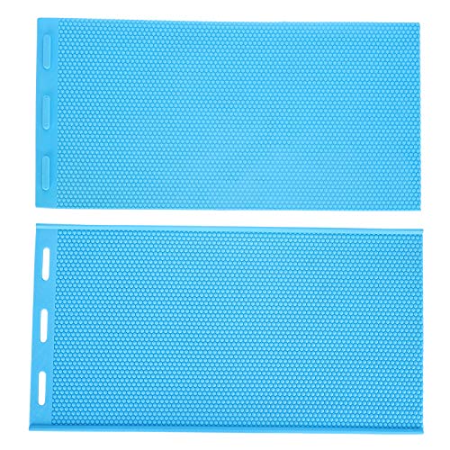 2Pcs Bienenwachsform, Bienenwachs Presse Blatt Form, Flexibles Bienenwachs Fundament Presse Form, Nest Stiftung Machen Form, Bienenwachs-Blätter Waben-Blätter Form, Imker Ausrüstung von Folanda