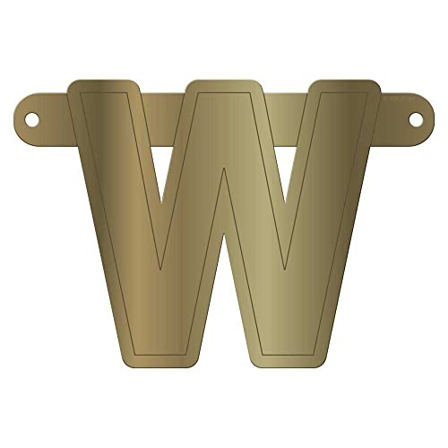 Folat 50225 Banner Letter W::Metallic Gold Folat 50225 Banner Letter W::Metallic Gold von Folat B.V.