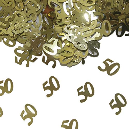 Folat 05327 - Tischkonfetti Zahl 50 - goldfarben - 1 x 14 gr. Folat 05327 - Tischkonfetti Zahl 50 - goldfarben - 1 x 14 gr. von Folat