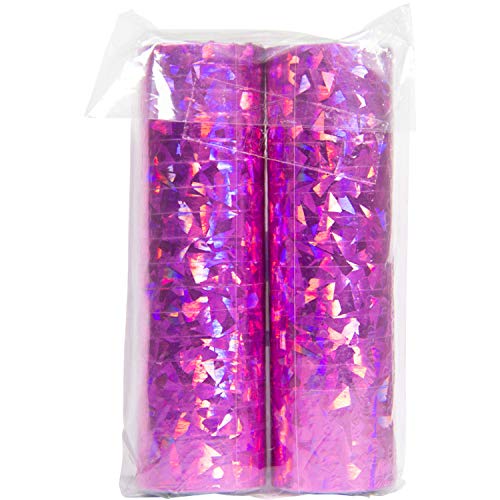 36 Luftschlangen * PINK METALLIC MIT 3D-Effekt * als Deko für Party, Geburtstag oder Jubiläum | 2 Rollen mit holografischem Spiegel-Effekt | Glitzer Magenta Holographie Valentinstag Liebe Hochzeit 36 Luftschlangen * PINK METALLIC MIT 3D-Effekt * als Deko für Party, Geburtstag oder Jubiläum | 2 Rollen mit holografischem Spiegel-Effekt | Glitzer Magenta Holographie Valentinstag Liebe Hochzeit von Folat